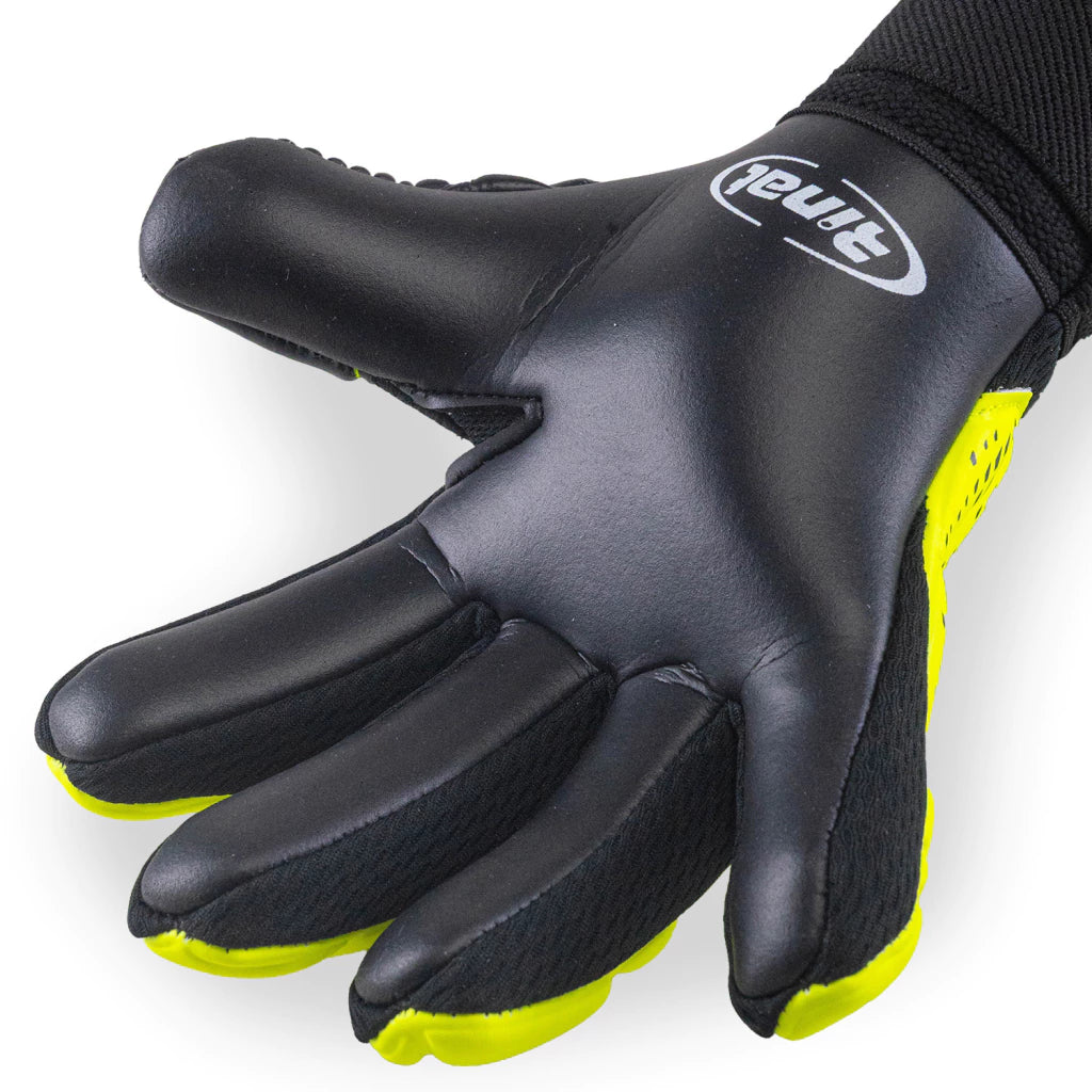 GUANTES DE PORTERO RINAT ACV1 PRIME AMARILLO/NEGRO