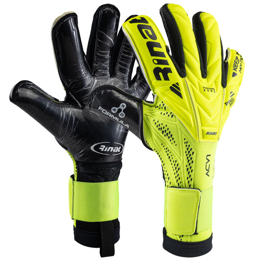 GUANTES DE PORTERO RINAT ACV1 PRO AMARILLO/NEGRO