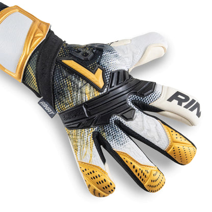 GUANTES DE PORTERO RINAT FIERA PRO BLANCO/ORO